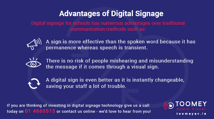 Advantages of Digital Signage for Schools