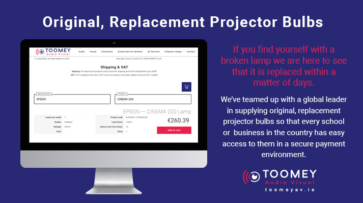 Original Replacement Projector Bulbs - Toomey AV