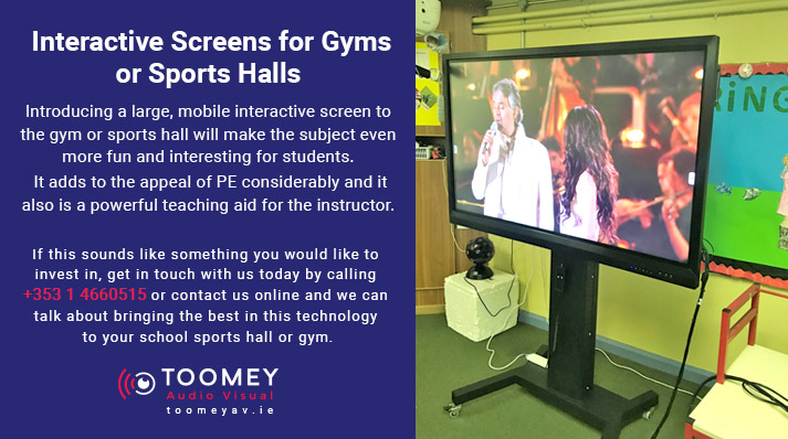 Interactive Screen for Gym or Sports Hall - Toomey Audio Visual Ireland