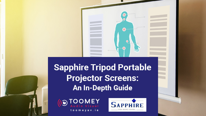 Sapphire Tripod Portable Projector Screens - Toomey AV Ireland