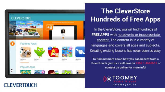 CleverTouch Plus 65 HP: The Modern Panel for the Modern Classroom