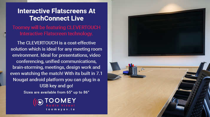 Interactive Flatscreens At TechConnect - Toomey Audio Visual