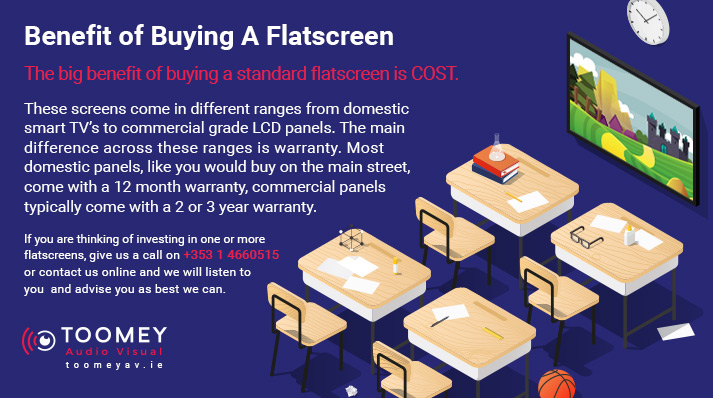 Benefit of Flatscreen for Classrooms - Toomey AV