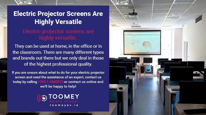 Electric Projector Screen Versatility - Toomey AV