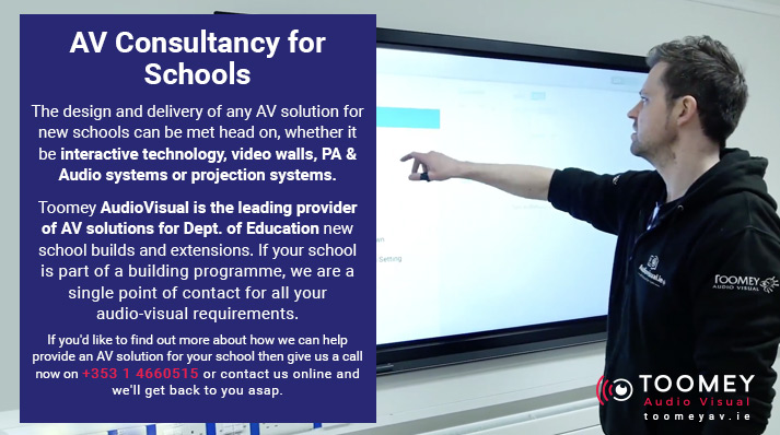 AV Consultancy for Schools - Toomey AV Ireland