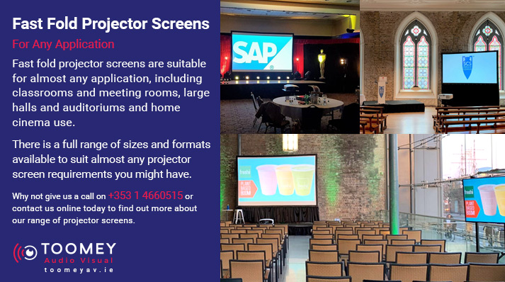 Fast Fold Projector Screens - Large Halls - Auditoriums