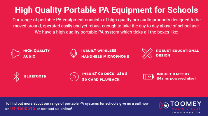 High Quality Portable PA for Schools - Toomey AV