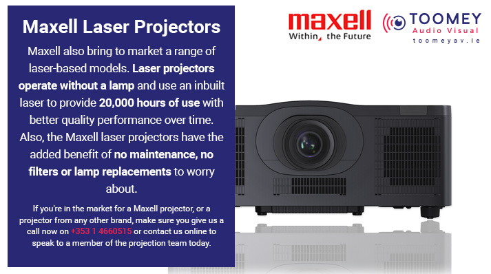 Maxell Laser Projectors - Toomey AV - Ireland