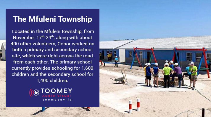 Mfuleni Township - School Building Project South Africa - Toomey AV Supports