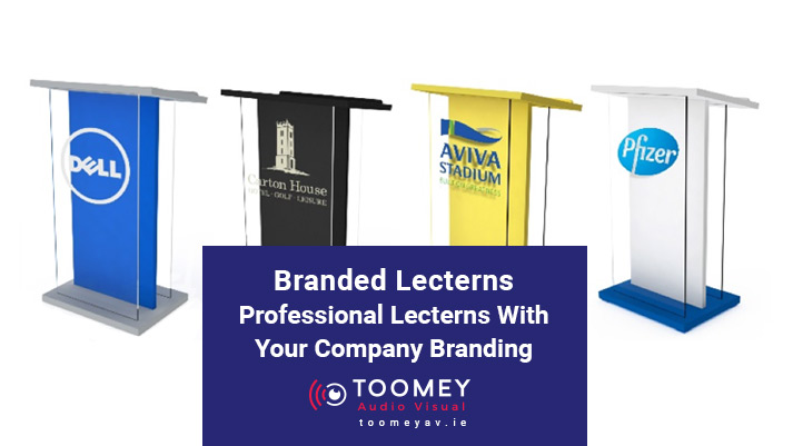 Branded Lecterns with Company Branding Ireland - ToomeyAV