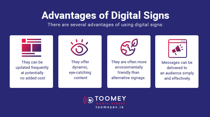 Advantages Digital Signage for Schools - Toomey AV Ireland