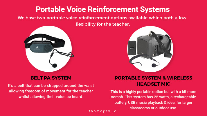 Portable Voice Reinforcement Systems for Classrooms - Toomey AV Ireland