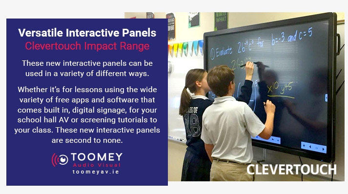 Versatile Interactive Flatscreens - Clevertouch