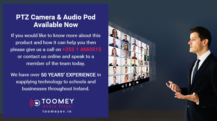 PTZ Camera Audio Pod - Online Meetings - Toomey AV Ireland
