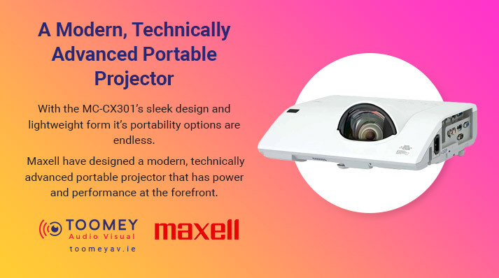 Maxell MC-CX301s Projector 2021 Schools - Toomey AV