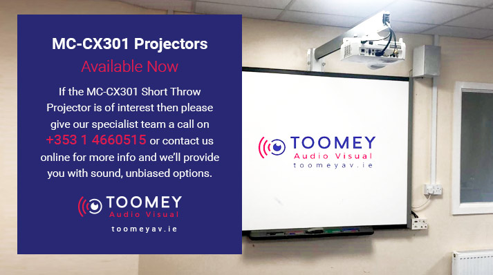 Maxell Short Throw Projector MC-CX301 Available Now - Toomey AV Dublin