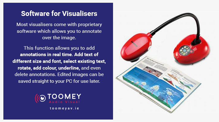 Software Visualiser Add Notes - Toomey AV Ireland for Schools