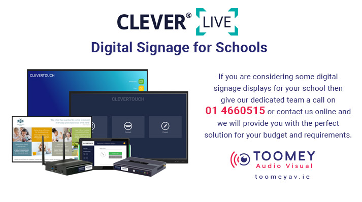 Digital Signage for Schools CleverLive