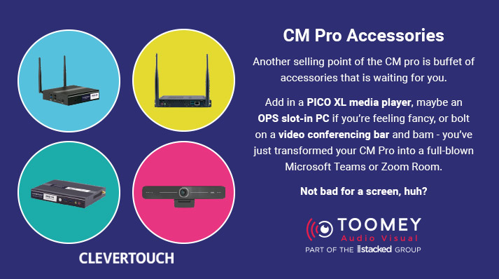 CM Pro Accesories Clevertouch Interactive Flatscreens Ireland