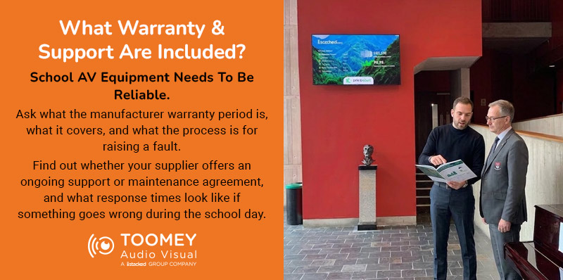 What Warranty and Support Are Included - Classroom AV Ireland