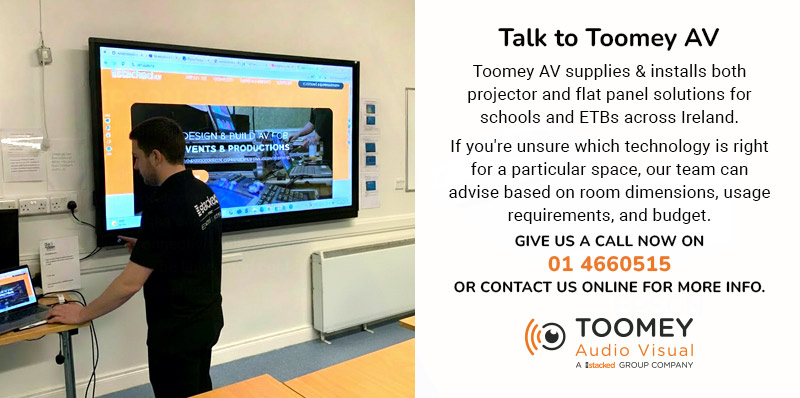 Talk Toomey AV Installation Projector Flat Pannels Ireland