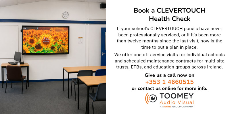 Book Clevertouch Health Check ToomeyAV - Ireland