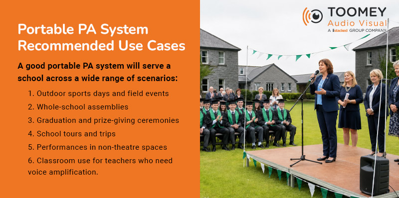 Portable PA System Recommended Use Cases - ToomeyAV